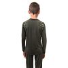 SENSOR MERINO AIR SET tricou cu maneca lunga + pantaloni copii verde olive