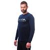 SENSOR MERINO ACTIVE MOUNTAINS tricou bărbătesc cu mânecă lungă albastru intens