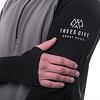 SENSOR COOLMAX THERMO hanorac bărbați cu fermoar gri oțel/negru