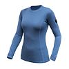 SENSOR MERINO AIR tricou dama maneca lunga albastru riviera