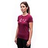 SENSOR MERINO ACTIVE SONGBIRDS tricou damă cu mânecă scurtă violet