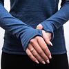 SENSOR MERINO BOLD tricou damă cu mânecă lungă albastru rece