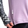 SENSOR MERINO BLEND IMPRESS cămașă cu mânecă lungă pentru femei mystic violet/zebra