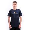SENSOR MERINO BLEND MOON tricou bărbătesc cu mânecă scurtă albastru adânc