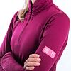 SENSOR MERINO ACTIVE Tricou de damă cu mâneci lungi, guler înalt cu fermoar, culoare lilla