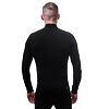 SENSOR MERINO DF tricou bărbați cu mânecă lungă fermoar negru