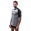 SENSOR MERINO ACTIVE ADVENTURE tricou barbatesc cu maneca scurta gri/negru