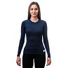 SENSOR MERINO DF tricou de damă cu mânecă lungă albastru intens
