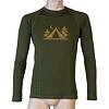 SENSOR MERINO DF CAMP tricou barbatesc cu maneca lunga verde safari