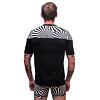 SENSOR COOLMAX IMPRESS tricou bărbătesc cu mânecă scurtă negru/geometrie