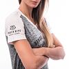 SENSOR CYKLO CHARGER tricou de damă cu mânecă scurtă, gri/alb