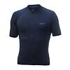 SENSOR COOLMAX RACE tricou bărbătesc cu mânecă scurtă cu fermoar complet albastru intens