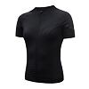 SENSOR COOLMAX RACE Tricou de damă cu fermoar complet mâneci scurte negru adevărat