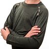 SENSOR MERINO AIR SET tricou cu maneca lunga + pantaloni copii verde olive