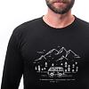 SENSOR MERINO ACTIVE VAN LIFE tricou bărbătesc cu mânecă lungă negru