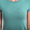 SENSOR COOLMAX TECH GEO MOUNTAINS tricou dama cu maneca scurta menta