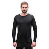 SENSOR MERINO AIR tricou cu mânecă lungă pentru bărbați, negru
